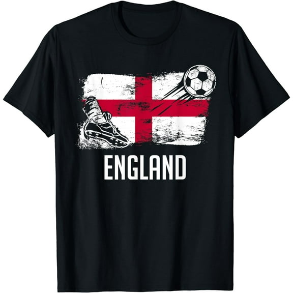 England Flag Jersey England Soccer Team England T-Shirt mens t shirt，black，women，funny，misfits，men，journey，t-shirt