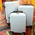 thumbnail image 6 of DUKAP Adly 3-Piece Hardside Luggage Sets with Spinner Wheels, Handle and Trolley, (20"/24"/28"), White, 6 of 10