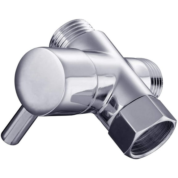 Brass 3-way Diverter Valve for Shower Head or Bath Tap Switch Outlet Universal T Adapter Toilet Bathroom G1/2"