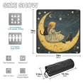 thumbnail image 3 of Little Girl Cats and Moon Stars Beach Blanket Outdoor Picnic Mat Sandproof Waterproof Foldable for Camping Travel Hiking, 3 of 6