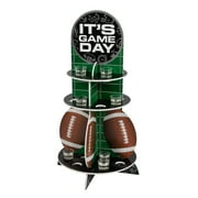Fun Express Football Shot Glass Stand with Plastic Shot Glasses - 25 Pc