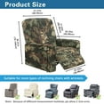 thumbnail image 6 of Yuyamidu Camo Reclining Chair Covers 4 Pieces Hunting Reindeer Stretch Recliner Couch Protector with Elastic Edge Easy to Install Recliner Couch Covers Gift for Holiday, 6 of 8