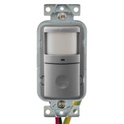 Hubbell Wiring Device-Kellems Occupancy/Vacancy Sensor,PIR,1200 sq ft WS2000GY