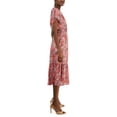 thumbnail image 3 of INC International Concepts Women's Midi Dress Bright Cherry Combo Size 2, 3 of 4