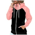 thumbnail image 1 of TJAZFJPA Veste en Shearling pour Femmes, Mode avec Poches Zippées, Veste à Capuche Décontractée, Confortable, Manches Longues, Veste de Soudage, Robe de Maison pour Femmes, 1 of 8
