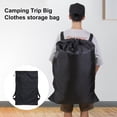 thumbnail image 1 of Laundry Bag High Capacity Drawstring Closure Adjustable Straps Waterproof Storage Strong Load Bearing Extra Large Laundry Backpack Travel Accessory, 1 of 7