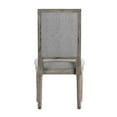 thumbnail image 5 of Weston Home Amadell Rectangular Linen and Wood Dining Chairs, Set of 2, Grey Linen, Antique Grey Oak Finish, 5 of 6
