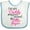 White and Blue, variant on Inktastic I've Got Daddy Wrapped Around My Little Finger Girls Baby Bib