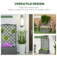 thumbnail image 4 of Outsunny Jardinière Surélevée avec Treillis pour Vignes, Gris, 4 of 10