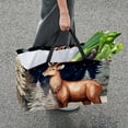 thumbnail image 7 of Elk Deer Large Foldable Oxford Cloth Tote Bag Cube Organizer Collapsible Bucket, 7 of 7