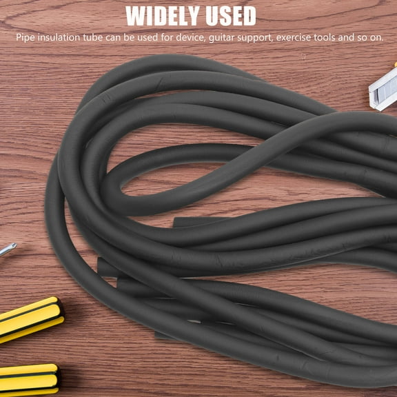 OFFIGAM 6Pcs Easy Install Black Insulation Foam Tube for Water Heater and Pipes