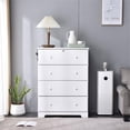 thumbnail image 2 of Better Home Products Isabela Commode à 4 Tiroirs en Bois de Pin Massif, Blanc, 2 of 8