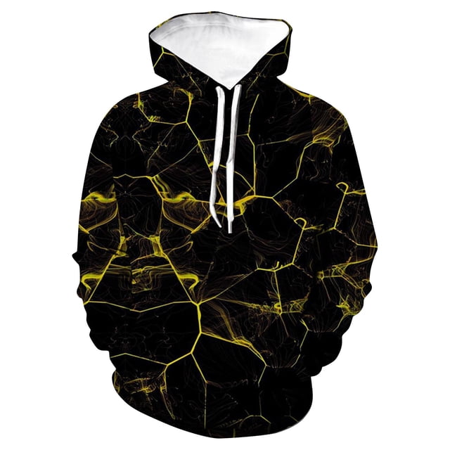 Spring And Autumn Hooded Sweater Printed Casual Hooded Sweater Male 6XL
