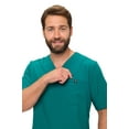 thumbnail image 4 of M&M SCRUBS Men's Jogger Scrub Set – Luxe Stretch Medical Uniform, V-Neck Scrubs Top & Jogger Pants (True Hunter Green, Small), 4 of 7