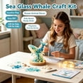 thumbnail image 3 of Whale Sea Glass DIY Kit, 3D Light Up Sea Glass Sculpture Craft Set for Adults and Coastal Home Decor, 3 of 5