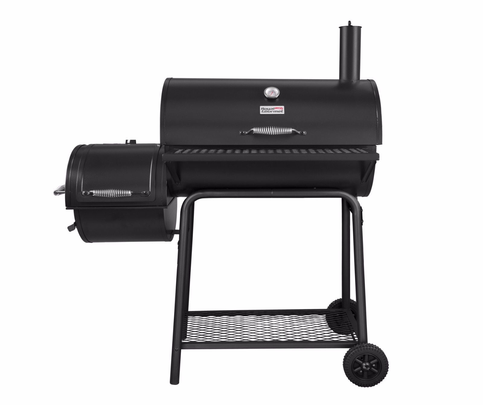Royal Gourmet Charcoal Grill with Offset Smoker, 30'' L by Royal Gourmet