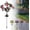 Pink, variant on Solar Powered Memorial Flower Stake Lights, Waterproof LED Bloom Garden Lights, Grave Cemetery Tribute Decorative Lamps for Yard Patio Path Outdoor Remembrance Decoration