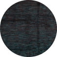 thumbnail image 1 of Ahgly Company Indoor Round Abstract Light Blue Modern Area Rugs, 5' Round, 1 of 4