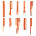 thumbnail image 1 of Hair Styling Comb Set, Exquisite Workmanship Ergonomic Design Hair Stylist Comb Set  For Men For Women Orange, 1 of 8