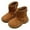 Brown, variant on Krdevn Boys Winter Snow Boots Insulated Warm Short Booties for Toddler Kids Outdoor Activities,Toddler Girl Shoes,Boys Shoes,Size:7.5-8 Years