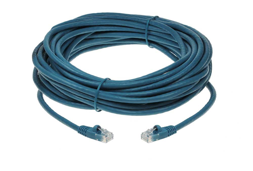 20m Blue Ethernet Cable Cat5e RJ45 Home Office Network Patch Lead 100% Copper 
