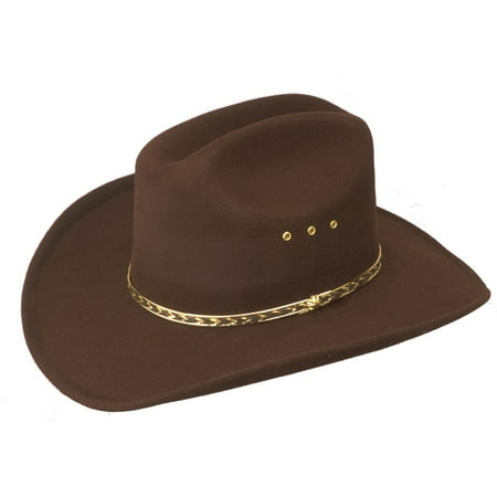 western express child faux felt cowboy hat brown