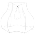 thumbnail image 4 of CRAFTHROU DIY Lampshade Bracket Metal Frame White Vintage Style 1Pcs, 4 of 8