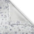 thumbnail image 5 of Ambesonne Spaceship Grommet Curtain, Galactic Doodles, 50" x 72", Royal Blue White, 5 of 6