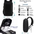 thumbnail image 3 of Mochila Ejecutiva Slim Elegante - Negra, 3 of 7