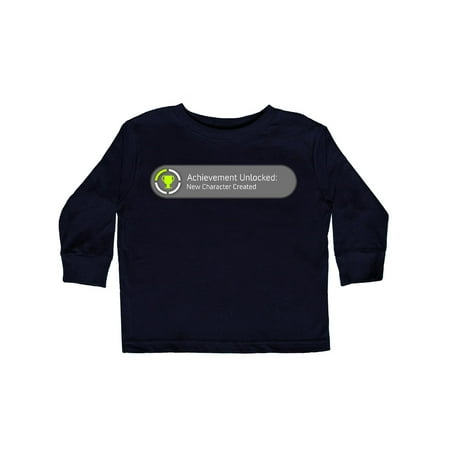 

Inktastic Achievement Unlocked: New Character Created Gift Toddler Boy or Toddler Girl Long Sleeve T-Shirt