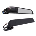 thumbnail image 4 of Motorcycle Wing Mirror, Rotatable Swivel Side Mirrors Aluminum Alloy Aerodynamic With LED Light For Sports Bike, 4 of 8