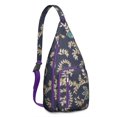 thumbnail image 1 of Chic Bohemian Sling Pack - Elegant Vintage Paisley Pattern, Anti-Theft Compact Backpack for Urban Explorers, 1 of 4