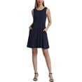 thumbnail image 2 of Women's Sleeveless Loose Plain Dresses T Shirt Tank Casual Short Dress with Pockets, 2 of 3