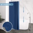 thumbnail image 4 of Cortina de ducha extra larga para baño, cortina de baño textil antimoho para bañera y ducha, cortina fabricada en tejido antibacteriano lavable, con 12 ganchos extra grande color blanco, 4 of 5