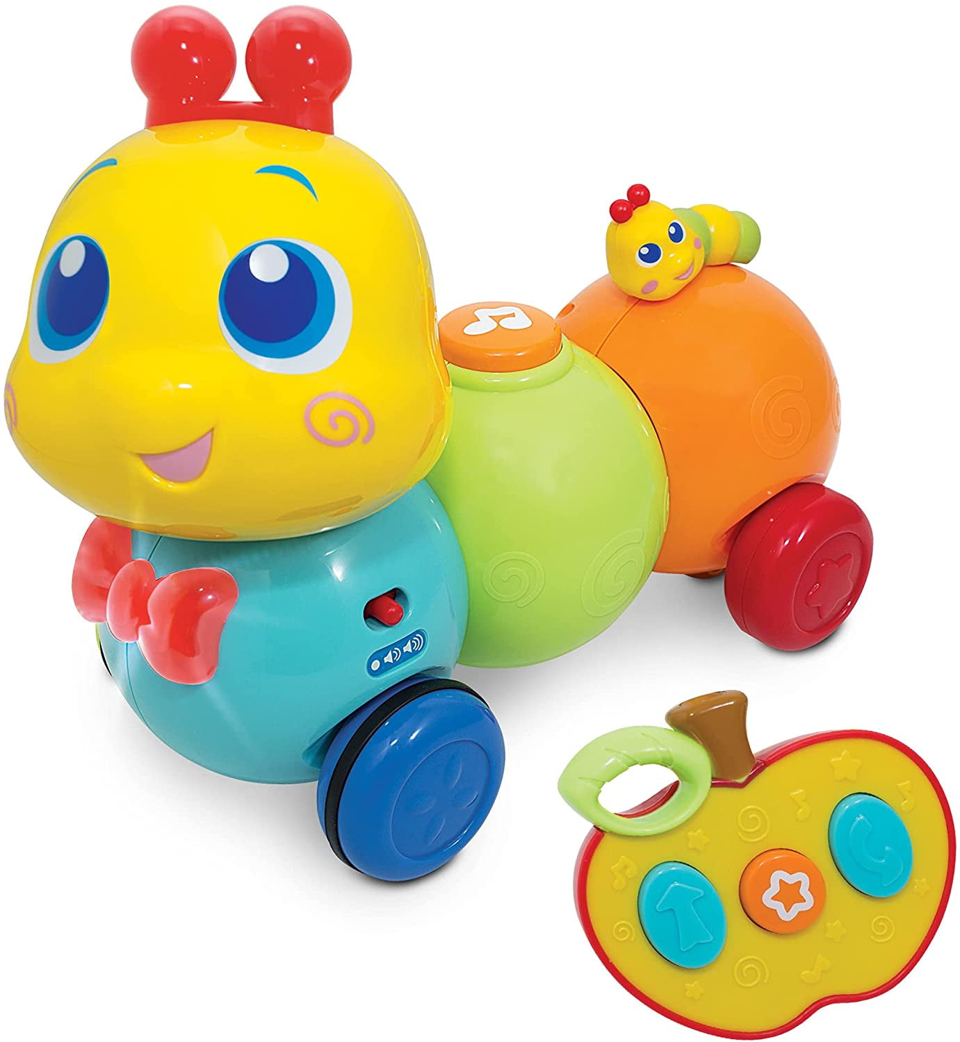KiddoLab Crawling Caterpillar Baby Toy AppleShaped Remote Control
