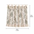 thumbnail image 2 of Tie Top Linen Botanical Oven Curtain 21 X 30 Inch Light Filtering Rustic Farmhouse Kitchen Window Decor for Small Windows, 2 of 3