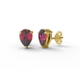 thumbnail image 2 of 1.60 Ct Pear Shape Garnet 925 Sterling Silver Gold Vermeil Solitaire Ring Pendant Earring Set Jewelry, 2 of 5