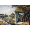 thumbnail image 3 of Chinese School 18x13 Black Modern Framed Museum Art Print Titled - Chinese Ladies Playing Mahjong In The Pavilion of a House, 3 of 5