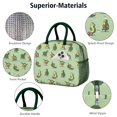 thumbnail image 4 of Lunch Bag Lunch Box for Women Reusable Insulated Lunch Bags,Water-Resistant Avocado Pattern Cooler Lunch Tote Bag, Large Capacity for Work Travel Picnic, 4 of 6