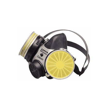 MSA Large Black Silicone Comfo Classic Half Mask Facepiece