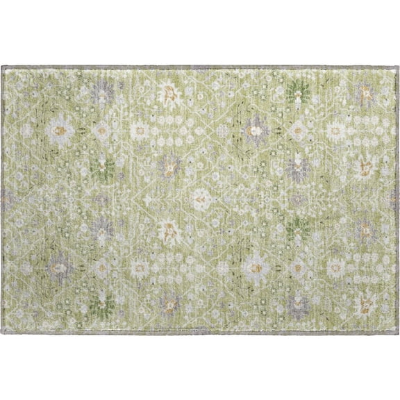 Dalyn Rugs Premium Machine Washable Mayfield AMF1009 Aloe 1'8" x 2'6" Rug