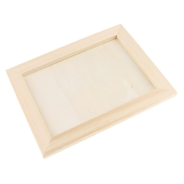 veasfak Rustic Wooden Picture Frame Natural Wood Photo Frame - Made for Wall Hanging and 18x14cm