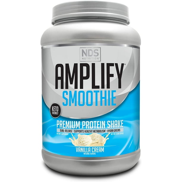NDS Nutrition Amplify Smoothie Premium Whey Protein Powder Shake with