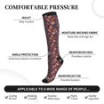 thumbnail image 5 of Compression Socks for Women and Men - halloween background holiday Compression Socks Circulation for Workout, 5 of 8