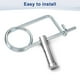 thumbnail image 5 of Uxcell 4-Pack Pin de Seguridad de Chaveta en Forma de Broche, Pines de Acero de Resorte M5x59mm, Sujetadores de Broche de Bloqueo Rápido, Clips Retenedores Pesados, 5 of 7