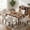 White/Fabric, variant on DRLOVELY Set of 2 Faux Leather Dining Chairs, Parson Modern Kitchen Chairs with Wood Legs, Brown
