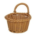 thumbnail image 2 of Wall Hanging Imitation Vines Woven Storage Basket, Multi-Purpose Plastic Rattan Basket for Bathroom, Kitchen or Living Room, Suitable for Toiletries, Small Plants, Towels or Decorative Storage, 2 of 6