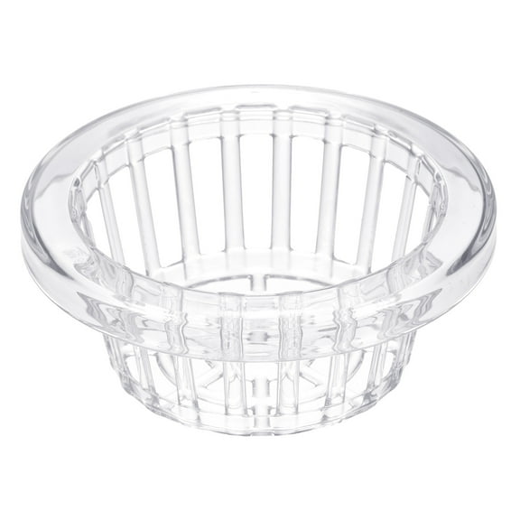 Uxcell 6.3 Inch Round Garden Plastic Mesh Cup Slotted Net Pot Basket for Flower Planting Clear 1 Pack