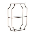 thumbnail image 5 of Kate and Laurel Ciel Glam Geometric Wall Shelf, 18 x 24, Bronze, Decorative Shelves for Use as Over-the Toilet Storage or Bedroom Display Shelving, 5 of 10