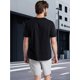 thumbnail image 2 of Men's 100% Cotton Bat Print T-Shirt - Casual Short Sleeve Round Neck Tee with Drop Shoulder Design, Regular Fit for Summer & Year-Round Wear, Machine Washable, Baseball T Shirts, Relaxed Style, 2 of 8